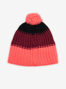 Sam 73 Burgunderrote und rosa Mädchen-Wintermütze mit Bommel Sam 73 Joy