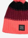 Sam 73 Burgunderrote und rosa Mädchen-Wintermütze mit Bommel Sam 73 Joy