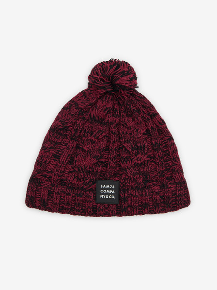Sam 73 Schwarz-rosa Mädchen-Wintermütze mit Bommel Sam 73 Gloria