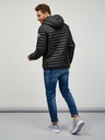 Sam 73 Schwarze Herren-Steppjacke mit Kapuze SAM 73 Edmund