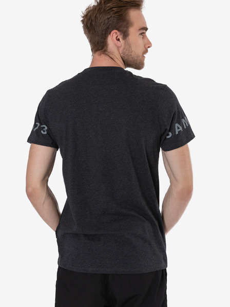Sam 73 Dunkelgraues bedrucktes Herren T-Shirt SAM 73
