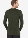 Sam 73 Dunkelgrünes Herren-T-Shirt mit Druck SAM 73