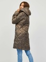 Sam 73 Braune Steppjacke mit Kapuze für Frauen Sam 73