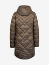 Sam 73 Braune Steppjacke mit Kapuze für Frauen Sam 73