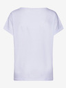 Sam 73 Weißes bedrucktes Damen-T-Shirt SAM 73