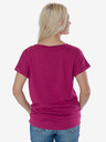 Sam 73 Dunkelrosa Damen-T-Shirt mit SAM 73 Aufdruck