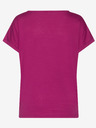 Sam 73 Dunkelrosa Damen-T-Shirt mit SAM 73 Aufdruck