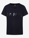 Sam 73 Schwarzes bedrucktes Damen-T-Shirt SAM 73