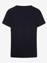 Sam 73 Schwarzes bedrucktes Damen-T-Shirt SAM 73
