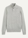 Celio Hellgrauer Pullover Celio Serome