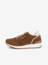 Sam 73 Weiße und braune Damen-Sneakers aus Wildleder SAM 73