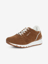 Sam 73 Weiße und braune Damen-Sneakers aus Wildleder SAM 73