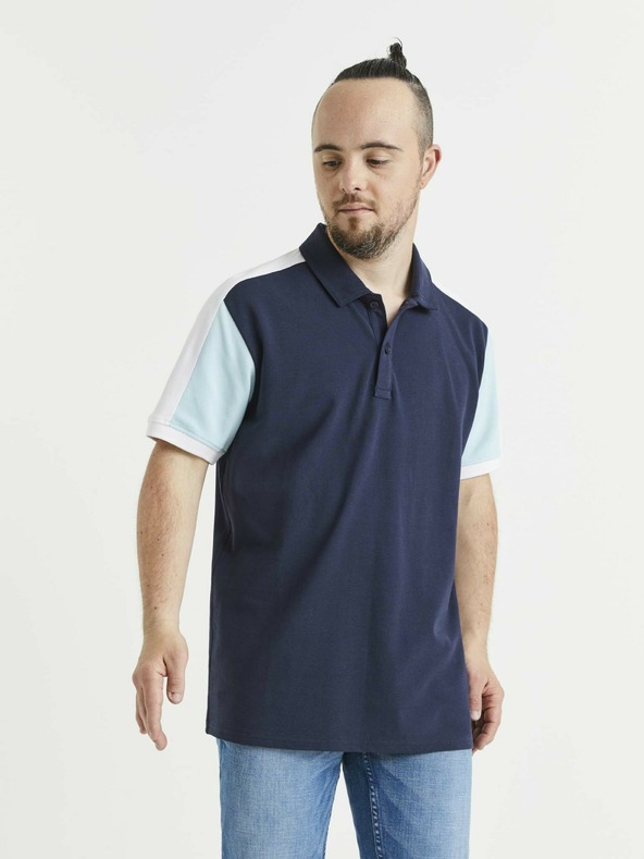 Celio Dunkelblaues Herren-Poloshirt Celio