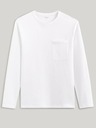 Celio Weißes Herren-Basic-Hemd mit Tasche Celio