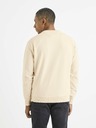 Celio Beigefarbener bedruckter Herren-Kapuzenpullover Celio
