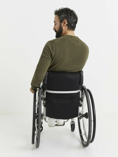 Celio Khakifarbener gemusterter Herrenpullover Celio