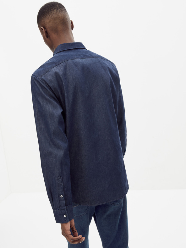 Celio Dunkelblaues Jeanshemd Celio Rasol