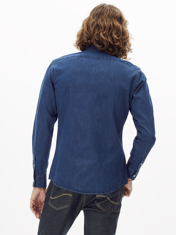 Celio Dunkelblaues Jeanshemd Celio Rasol