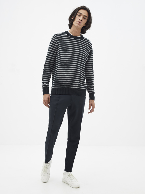 Celio Dunkelblau gestreifter Pullover Celio Seclone