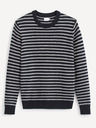 Celio Dunkelblau gestreifter Pullover Celio Seclone