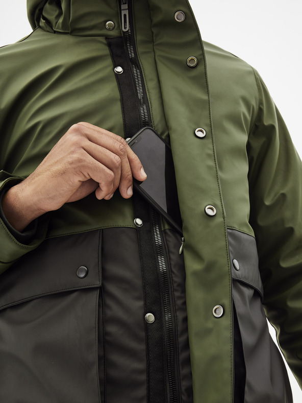 Celio Dunkelgrüne Jacke Celio Supheatgum