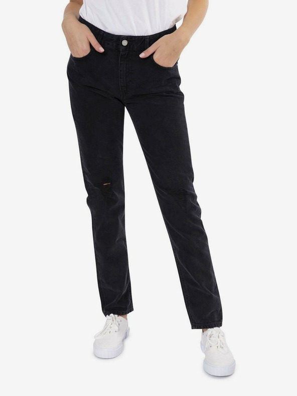 Diesel Schwarze Diesel Straight Fit Jeans Neekhol für Damen