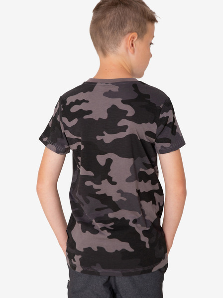 Sam 73 Graues T-Shirt mit Tarnmuster für Jungen SAM 73