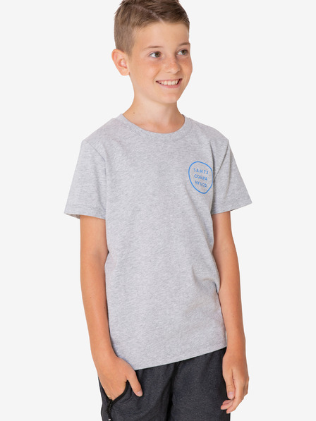 Sam 73 Hellgraues Jungen-T-Shirt mit SAM 73-Aufdruck