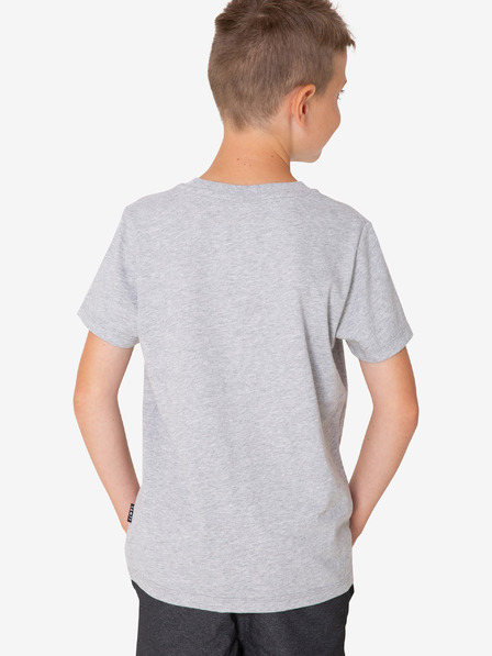 Sam 73 Hellgraues Jungen-T-Shirt mit SAM 73-Aufdruck