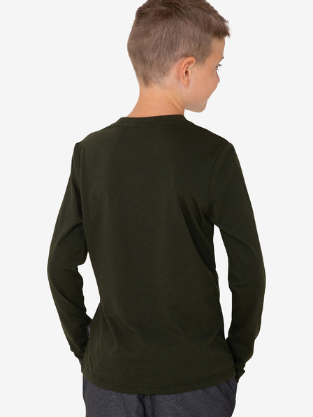 Sam 73 Dunkelgrünes bedrucktes T-Shirt für Jungen SAM 73