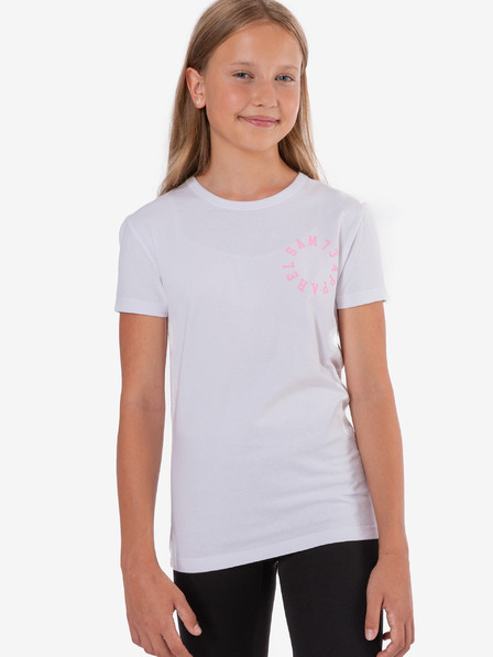 Sam 73 Weißes Mädchen-T-Shirt mit SAM 73-Aufdruck