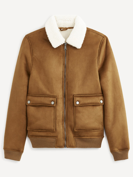 Celio Braune Kunstfelljacke Celio Vutoronto