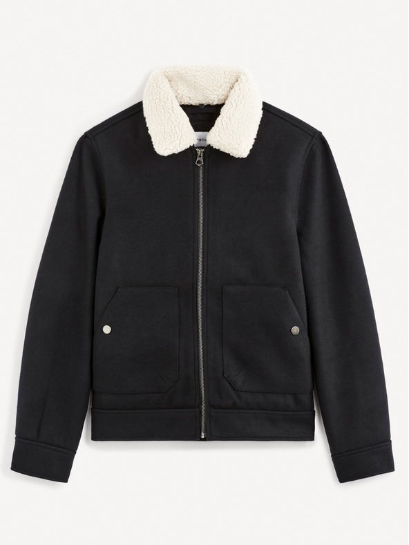 Celio Dunkelblaue Jacke Celio Vujackwoo2