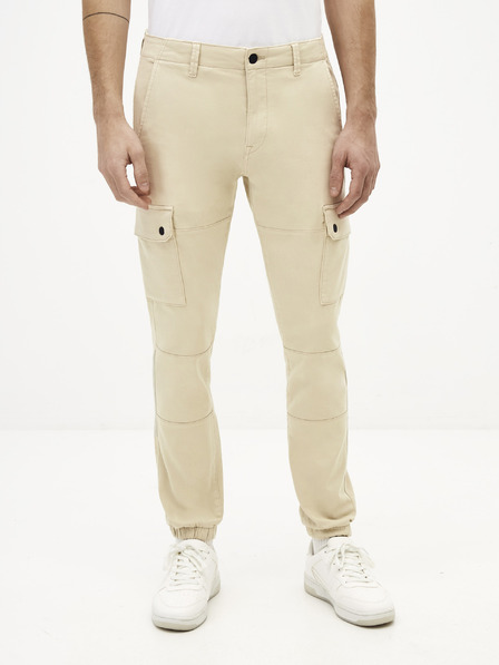 Celio Cremefarbene Herrenhosen Celio Solyte