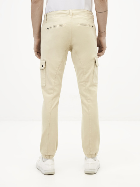 Celio Cremefarbene Herrenhosen Celio Solyte