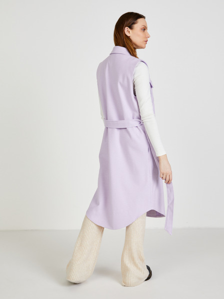 Pieces Hellviolette lange Weste Pieces Haven