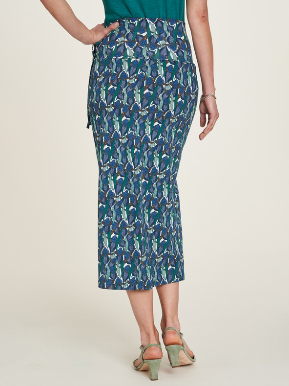 Tranquillo Blauer Damen-Variant-Rock mit Blumenmuster Tranquillo