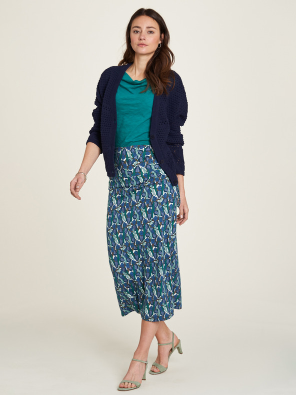 Tranquillo Blauer Damen-Variant-Rock mit Blumenmuster Tranquillo