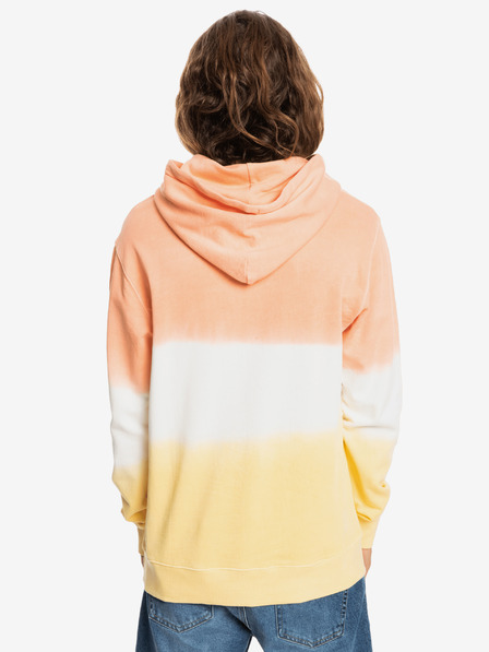 Quiksilver Weiß-orangefarbener Herren-Kapuzenpullover von Quiksilver