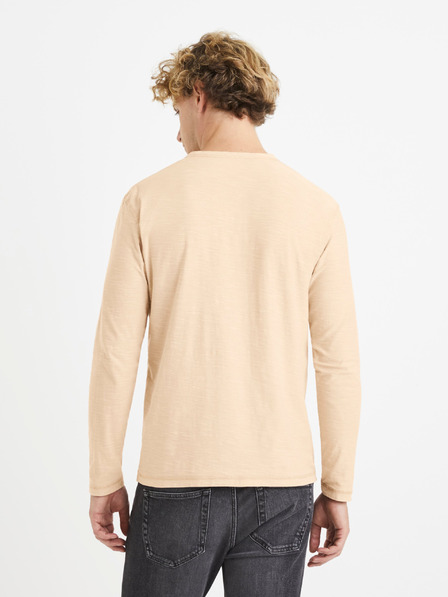 Celio Beige Herren Poloshirt Celio Venerable T-Shirt