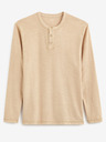 Celio Beige Herren Poloshirt Celio Venerable T-Shirt