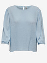 Jacqueline de Yong Hellblaue Dreiviertel-Ärmel-Bluse JDY Lucy