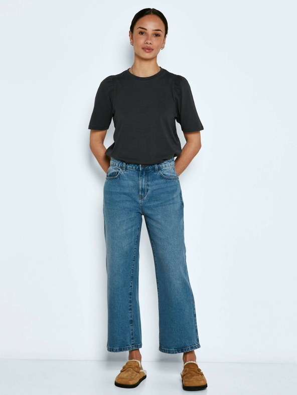 Noisy May Hellblaue Jeans mit weitem Bein Noisy May Amanda