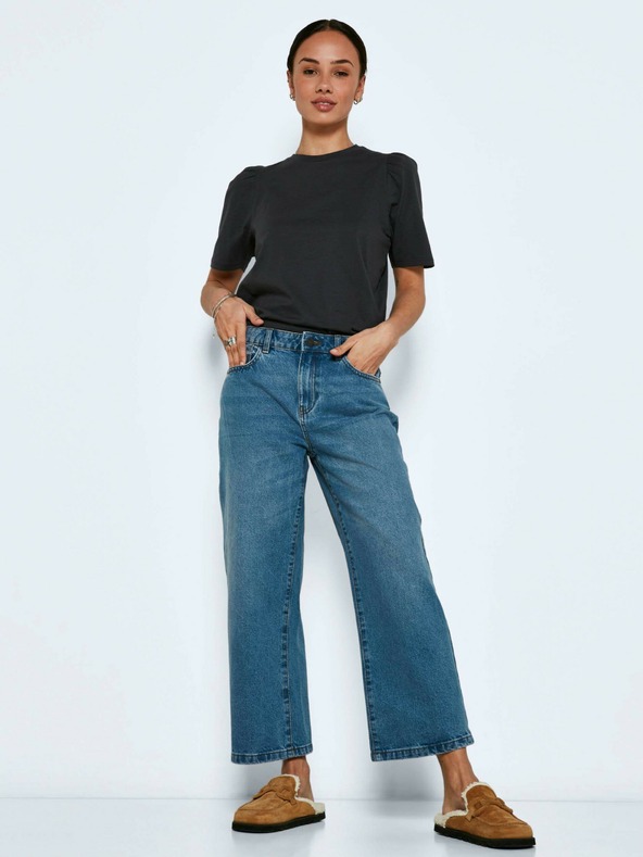 Noisy May Hellblaue Jeans mit weitem Bein Noisy May Amanda