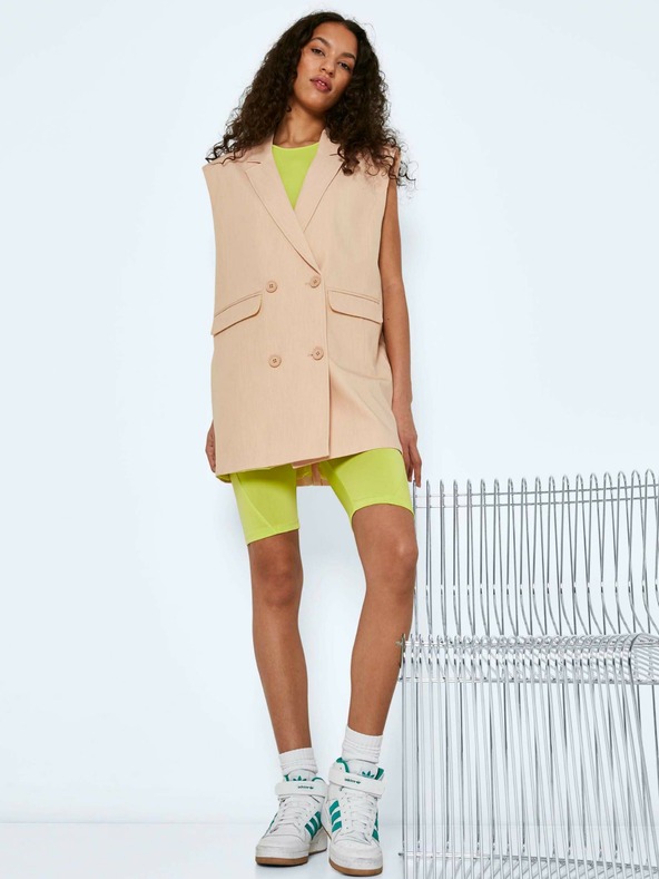 Noisy May Beigefarbene Weste Noisy May Bridget