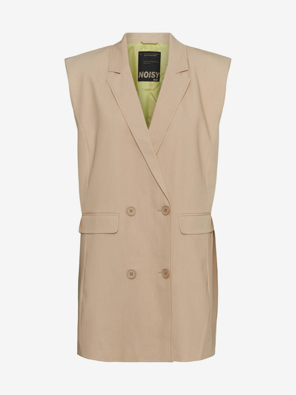 Noisy May Beigefarbene Weste Noisy May Bridget