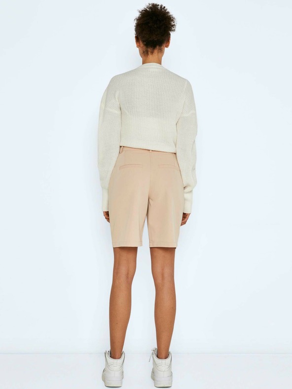 Noisy May Beigefarbene Shorts mit weitem Bein Noisy May Drew