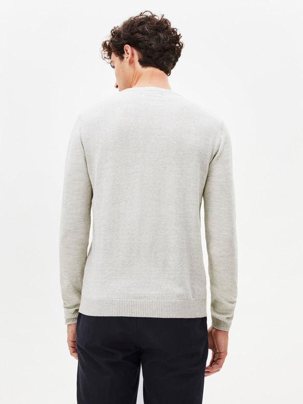 Celio Hellgrauer Herren Pullover Celio Apenoel