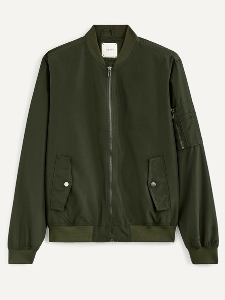 Celio Dunkelgrüne Herrenjacke Celio Rualfbomb