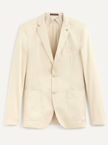 Celio Cremefarbene Herrenjacke Celio Rupoe